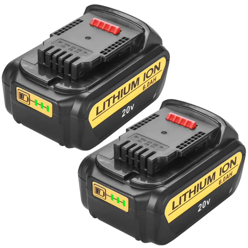 

20V 6000mAh For DeWalt DCB200 MAX Rechargeable Power Tools Battery Replacement DCB181 DCB182 DCB204 DCB101 DCF885 DCF887