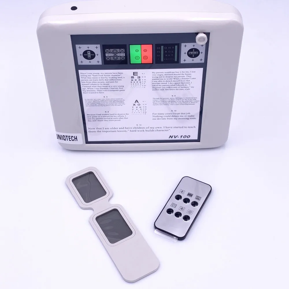 Mingsing NV-100 ближе к Таблица для проверки зрения Vision Acuity диаграмма тестер |