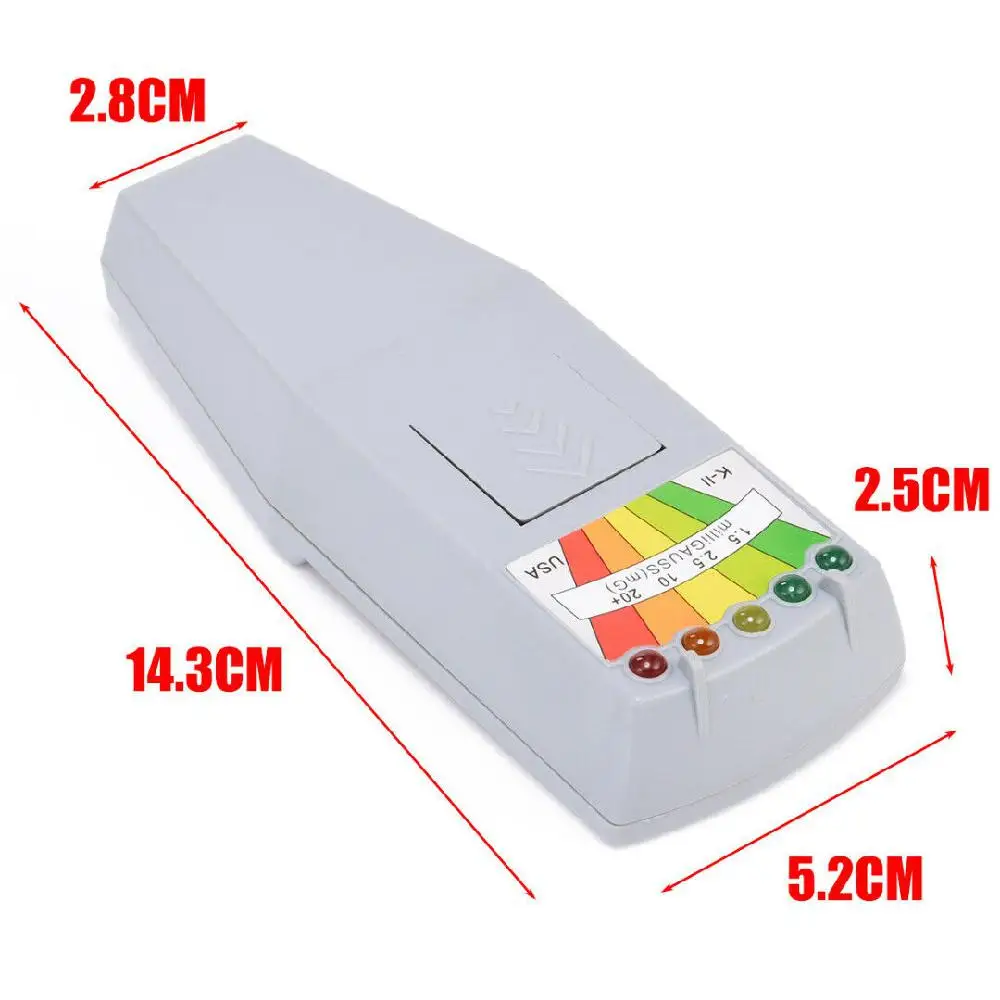 KII K2 Electromagnetic Field EMF Gauss Meter Ghost Hunting Detector Portable Magnetic 5 LED | Инструменты
