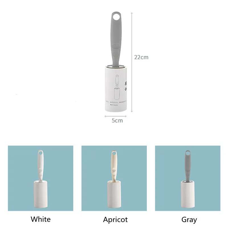 

10cm Clothes Lint Sticking Roller Brush Handheld Coats Fabric Duster Tools Mini Portable Pets Hair Remover