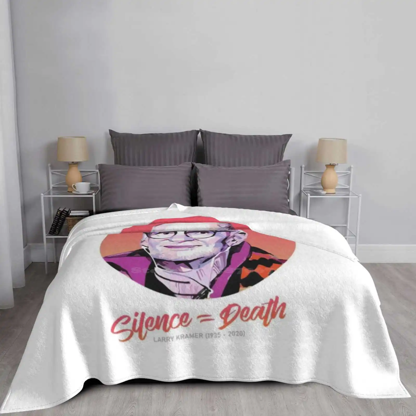 Одеяло для отдыха тишина = смерти переносное одеяло путешествий Ларри Крамер Рип