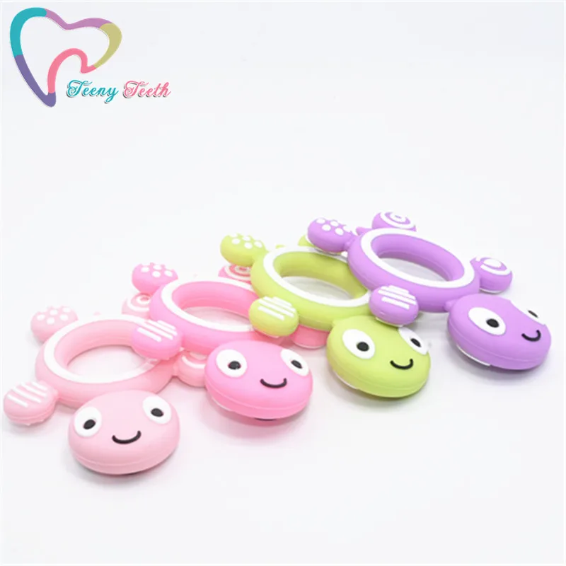 5 шт. бесплатная доставка черепаха силиконовый прорезыватель ожерелье подвеска