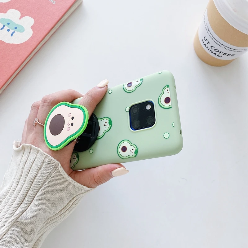 3d cute cartoon phone holder case for huawei y5 y6 y7 y9 prime 2018 2019 mate 20 pro p smart z plus anime silicone stand cover free global shipping