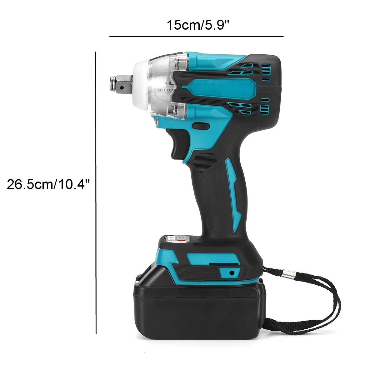 388vf 800N.m. Brushless Cordless Electric Impact Wrench 1/2 inch Power Tools 15000mAh Li Battery Compatible 18V | Инструменты