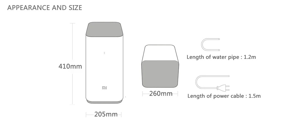 Xiaomi столешница RO очиститель воды 400 г мембранный фильтр воды для обратного осмоса система технология кухня тип бытовой