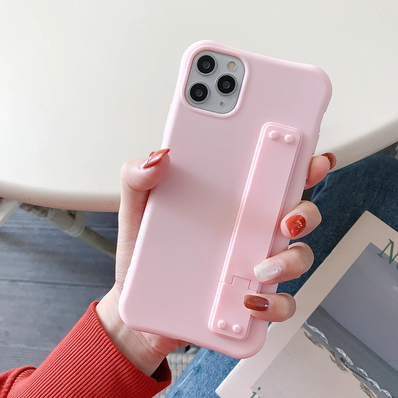LOVECOM Solid Color Phone Case For Huawei P30 20 Lite Pro Mate 30 Honor 10 Wrist Band Soft Back Cover | Мобильные телефоны и
