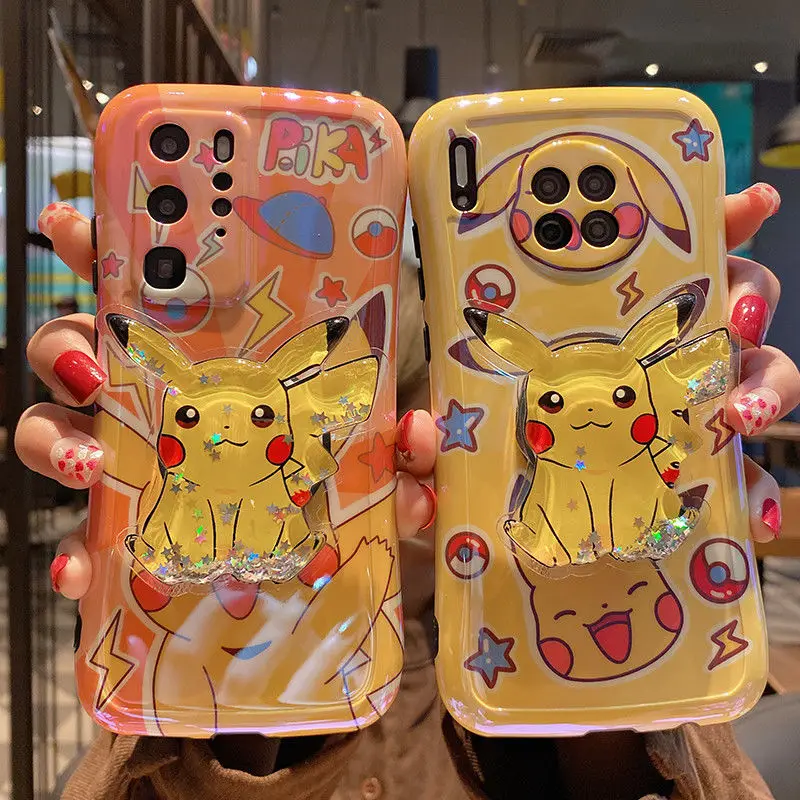 

TAKARA TOMY Pokemon Pikachu Blu-ray Stand Is Suitable for IPhone 7/8P/X/XR/XS/XSMAX/11/12Pro/12min Mobile Phone Case