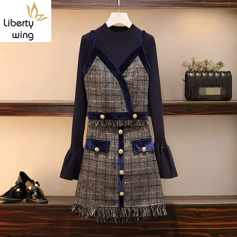 Весенние Новые свитера с круглым вырезом и оборками короткий жилет бахромой