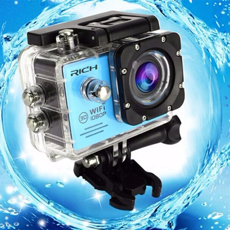 Экшн-камера wifi HD 1080p 30Fps видео go Bike Cams pro Водонепроницаемая 30 М мини-камера для шлема Спортивная камера
