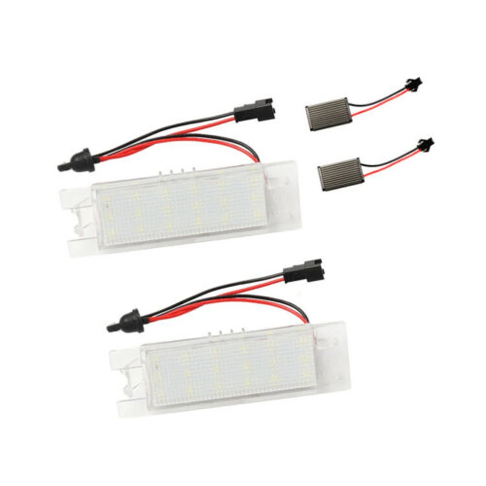 

Bulbs License Plate Light 1 Pair LED Parts Lamp 12V For Fiat Grand Punto Marea Multipla 6500K White