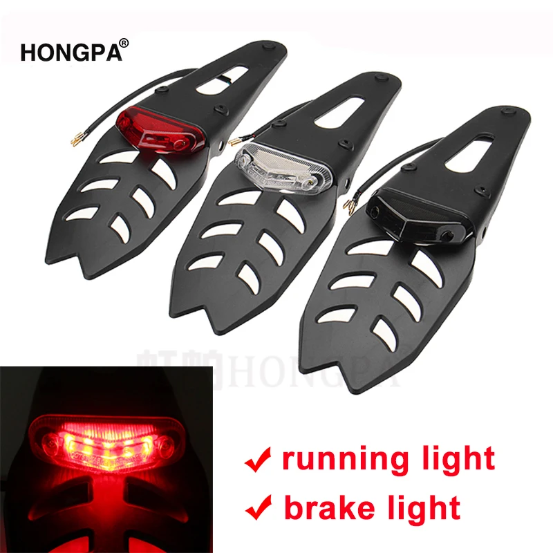 Заднее крыло для мотоцикла и тормоза задний светильник мотокросса эндуро 12