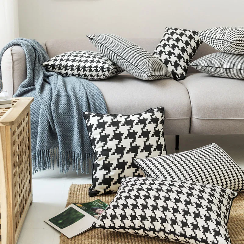 

1 Piece Classic Plaids Cushion Cover Sofa Bed Cars Throw Pillowcases With Or Without Filler Nordic Ins Hot