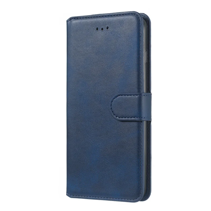 Синий Кожаный чехол-книжка для huawei Honor 8A Play 8a, чехол AT-L09, JAT-L29 задняя крышка для HONOR 8S KSE-LX9, KSA-LX9 Магнитный чехол-кошелек s - Цвет: Синий