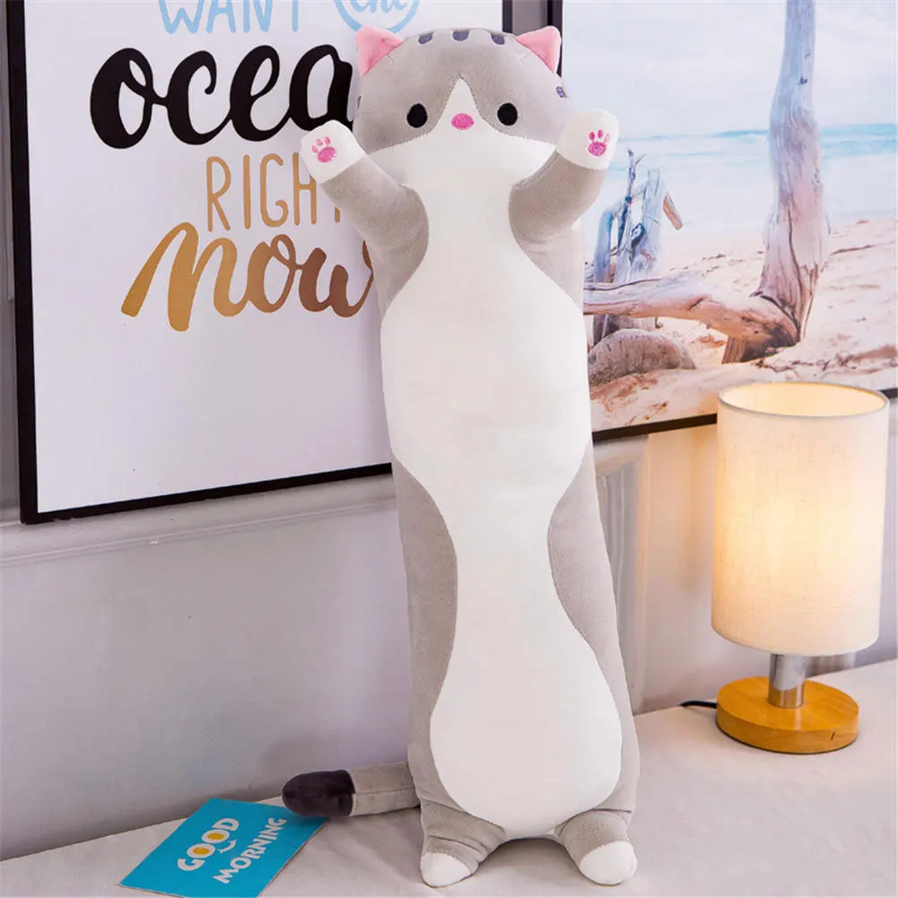 Милый плюшевый Кот кукла мягкая подушка в форме котенка игрушка подарок для