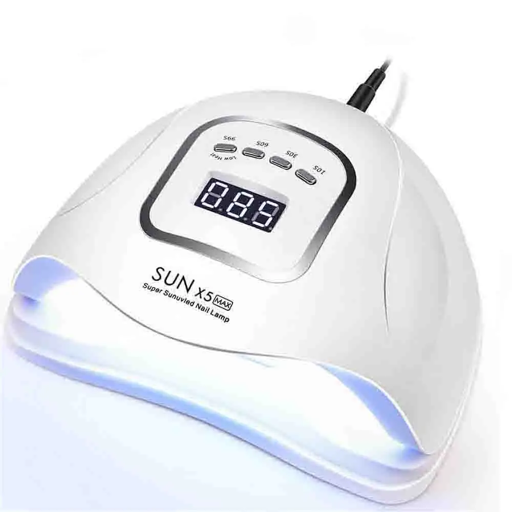 SUNX5MAX 72 Вт УФ-лампа, светодиодный светильник для ногтей с 36 светодиодный s двумя ручными лампами, Сушилка для ногтей, отверждение маникюра, Гель-лак для ногтей, автоматический датчик, отображение времени - Цвет: SUNX5MAX