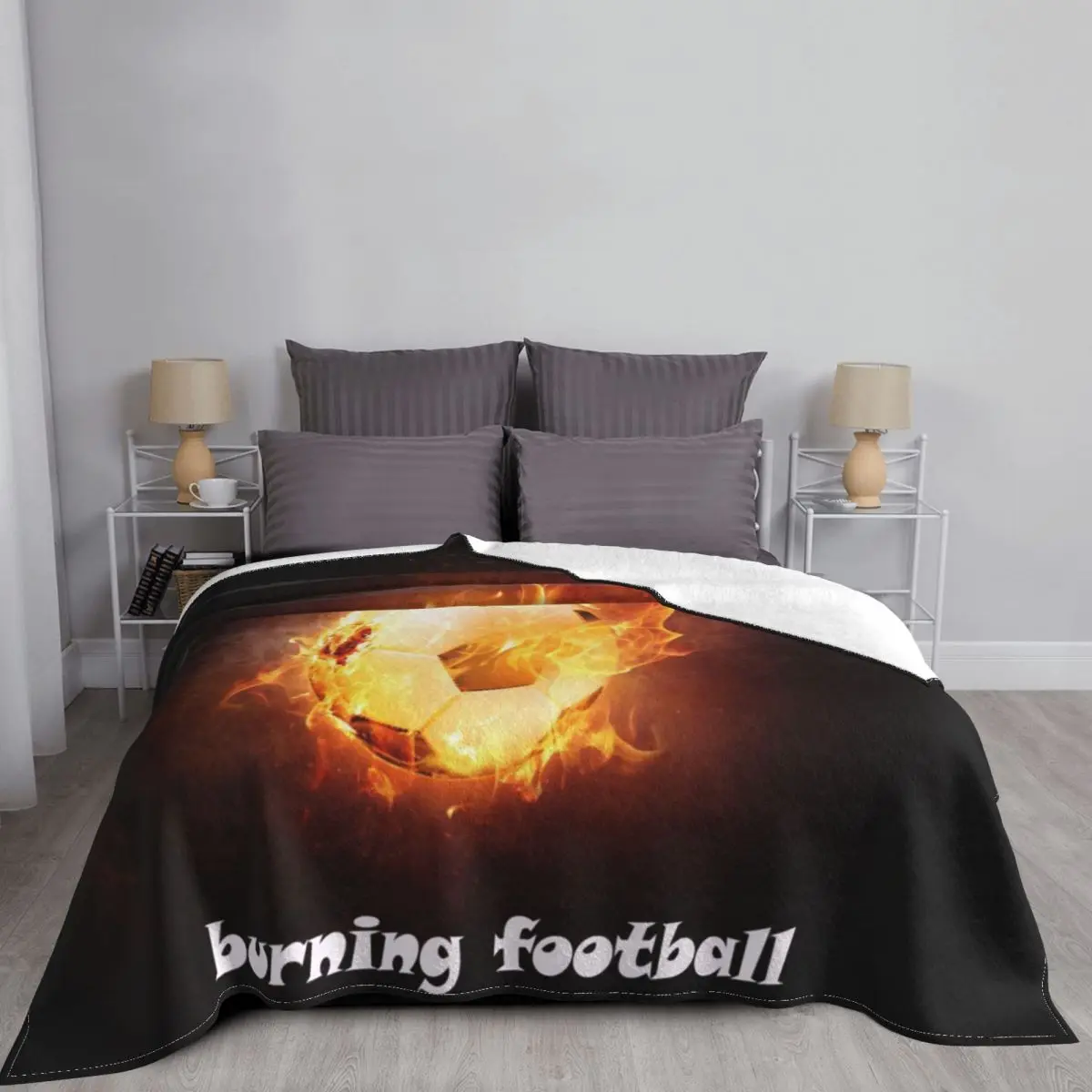 Флисовые одеяла Ted Lasso AFC покрывала для футбола постельное белье супертеплые