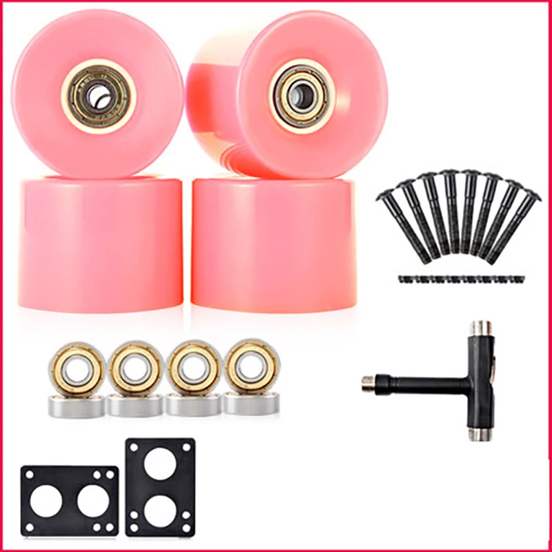 

Колеса для скейтборда, 78 а, 60 х45 мм, для Лонгборда, прочный рокер с подшипниками и инструментами с прокладкой 6 мм, винт 29 мм