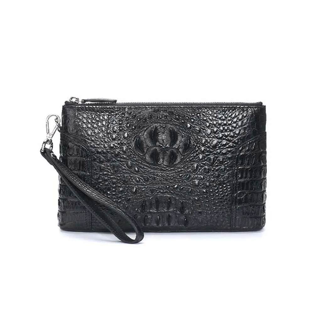 

madun new import crocodile handbags male clutch bag large capacity Hand bag male business male bags Hand caught bag