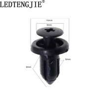 ledtengjie automotive fastener clip 100 pieces yt 1174 diameter 6mm car bumper perforated nail push clip rivet for toyota