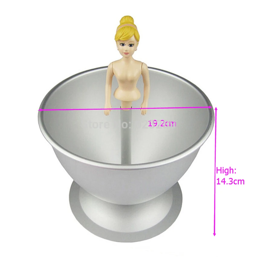 Форма для торта алюминиевая форма W/кукла принцесса юбка девочек выпечки помадка