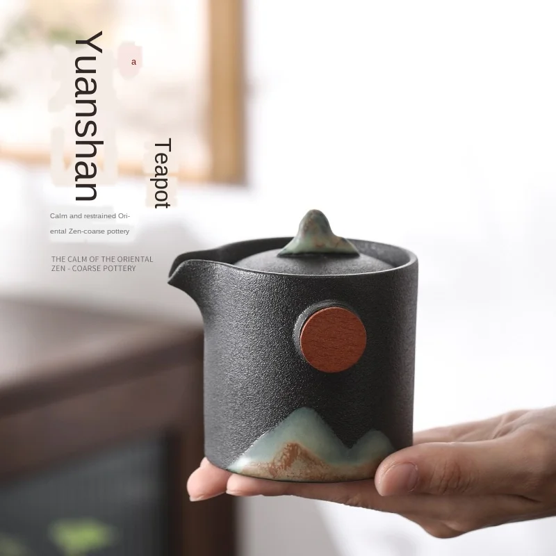 

Japanese Distant Heat Resistant Pot Hand-Painted Pottery Stoneware Kung Fu Tea Office Home Zen Tea Single Teapot Tea Set Siteel