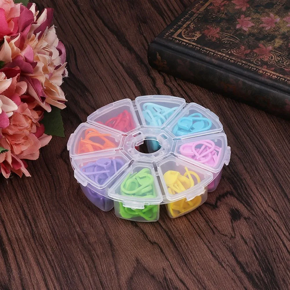 Новинка 2019 104 шт. инструмент для вязания крючком фиксации игл маркеров с коробкой