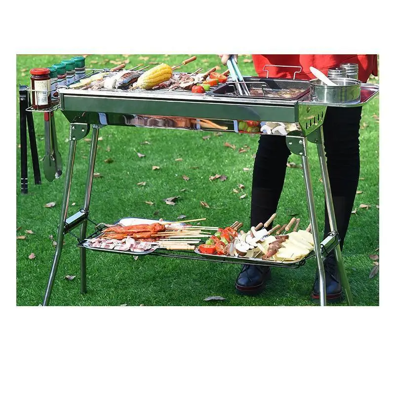 Portatiles Кемпинг Asador Churasqueira барбекю с углеродным углем для на открытом воздухе