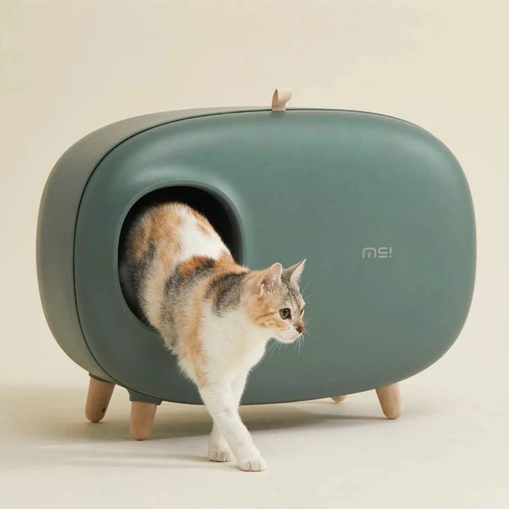 Контейнер для кошачьего туалета полузакрытый бокс с песком роскошный большой