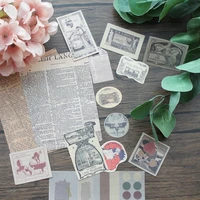 38pcs paper 1 sticker tragedy and comedy drama design as creative craft paper background scrapbooking diy use