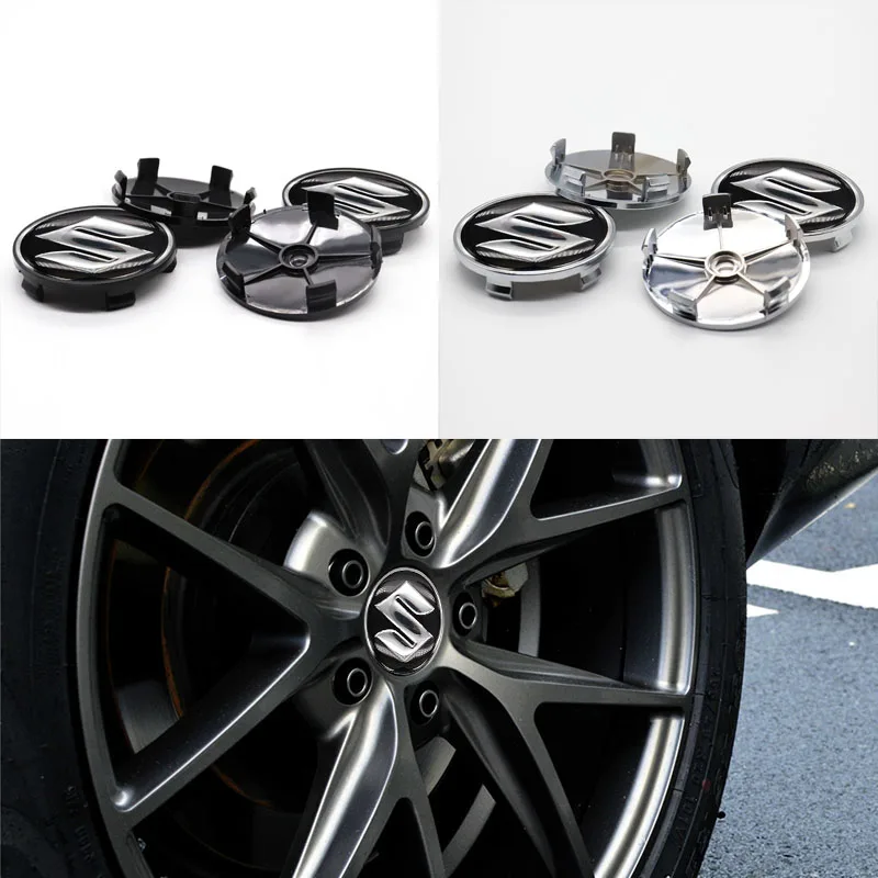 

Car wheel cover, wheel center cover, 4pcs 60mm, used for Suzuki-customized car modification parts, exquisite modification