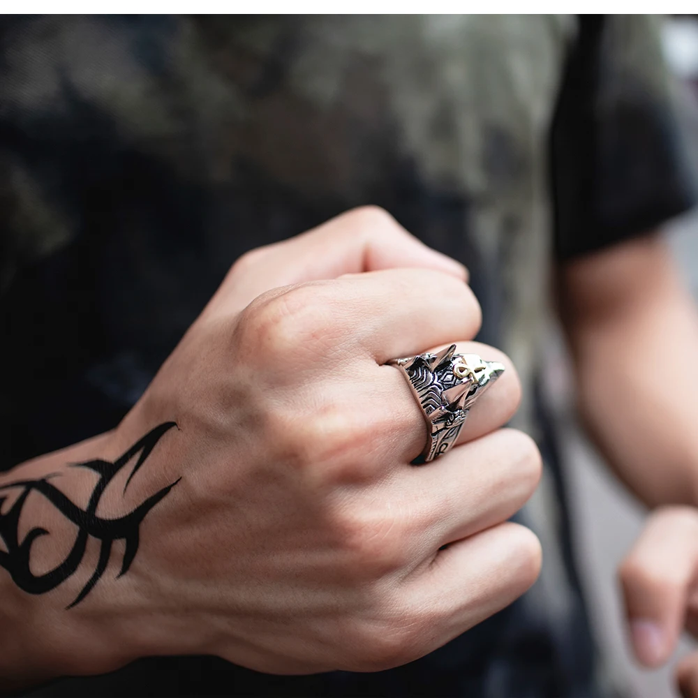 Кольцо из нержавеющей стали мужские кольца для мужчин роскошные брендовые