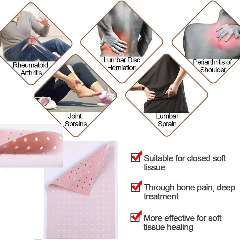 

MQ 10 Pcs Chinese Plaster Patch Porous Hot Capsicum Plaster Health Care Relieving Backache knee Pain Relief Patch