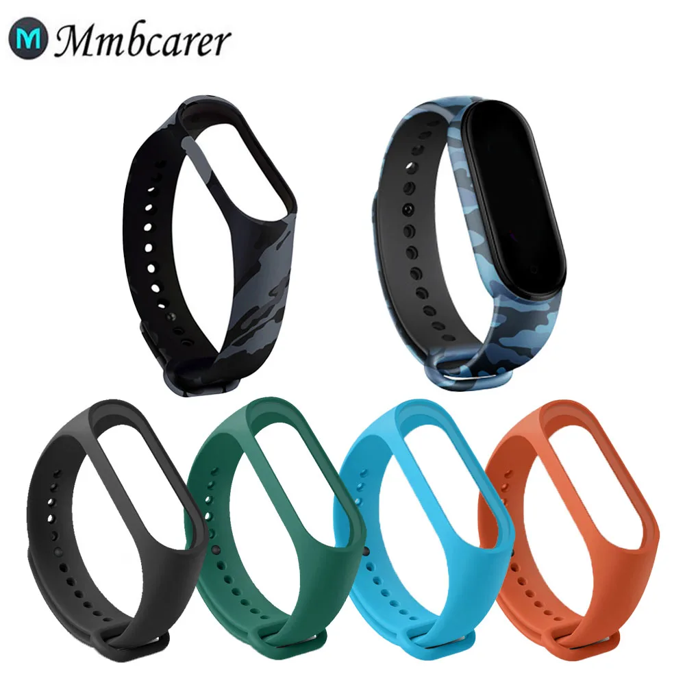 

Camouflag Strap for Xiaomi Mi Band 3 4 5 Replacement Wristband Strap Silicone Watch Band for Xiaomi MIBand 4 3 5 Wristband Strap