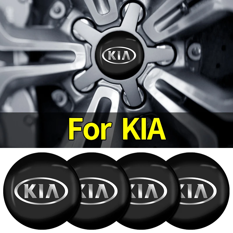 4 шт. металлические наклейки на ступицу колеса для Kia Rio 3 K2 Ceed Cerato K3 Sportage Picanto K5 Optima