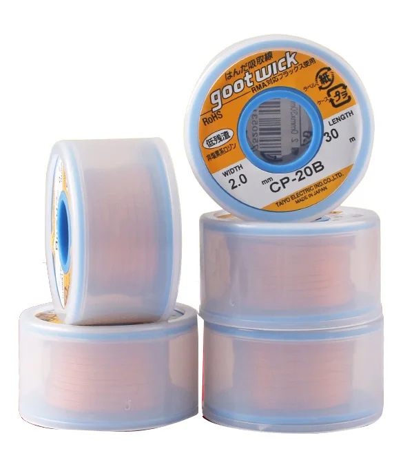 

Newest 100% Brand Original Japan GOOT Desoldering Wicks Bulk-Length Spool of RoHs Lead-free MSDS