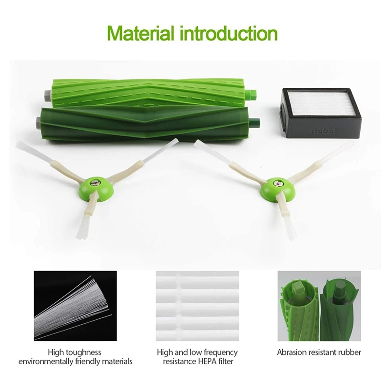 HOT！-8Pcs Replenishment Accessory Kit for IRobot Roomba I7 I7+/I7 Plus E5 E6 E7 Series Robotic Vacuum | Бытовая техника