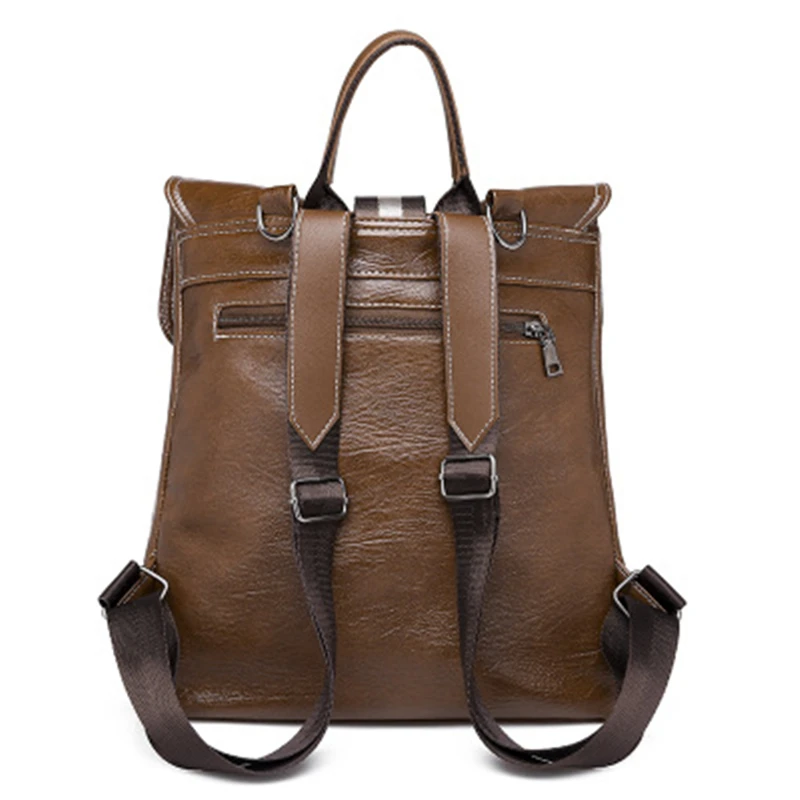 

Fashion PU Leather Women Backpacks Women Purse Waterproof Rucksack Lightweight Shoulder Bag for Teenagers Girls Outdoor Mochila