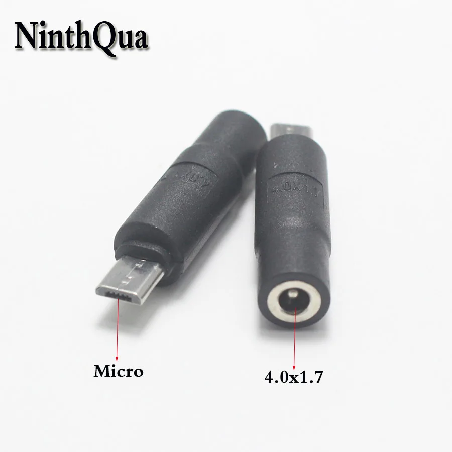 1 шт. штекер Micro USB к разъему питания постоянного тока 4 0*1 7 мм разъем для зарядки |