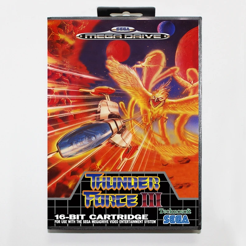 Sega MD игровая карта-сила грома 3 с коробкой для MegaDrive консоль 16 бит card | Электроника