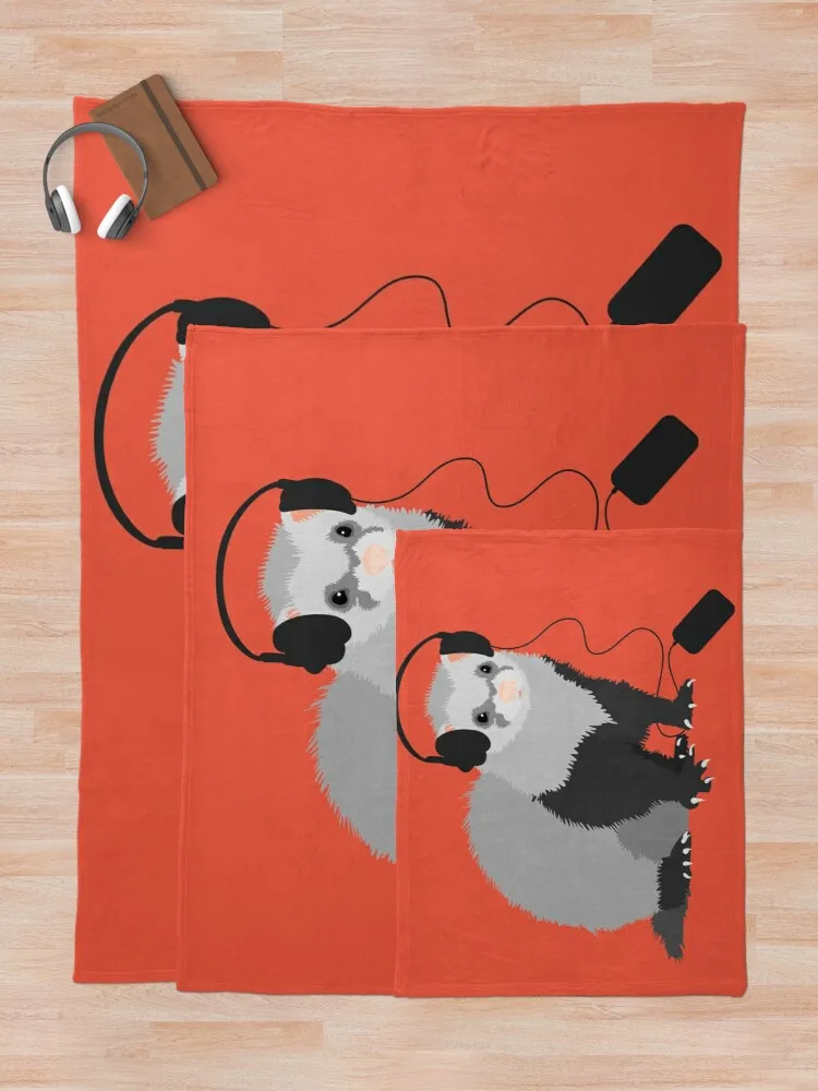 Забавное музыкальное хорьковое одеяло шерстяное Фланелевое плюшевое покрывало