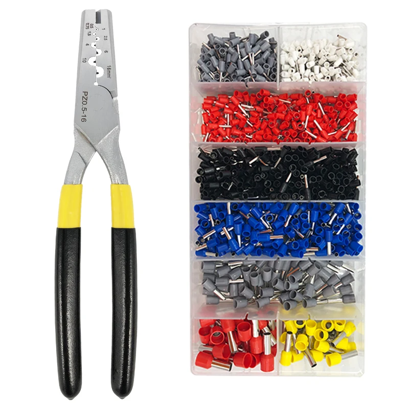 

Wire Crimping Tools 0.5-16mmÂ² Terminal Crimper Pliers PZ0.5-16 For Insulated And Non-Insulated Ferrules