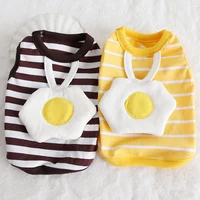 spring and summer new style striped poached egg vest pet clothes dog clothes cute spring and summer clothes