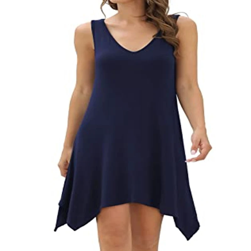 

2021 Spring Summer V-Neck Sleeveless Women'S Dress Vera Fashion Dresses