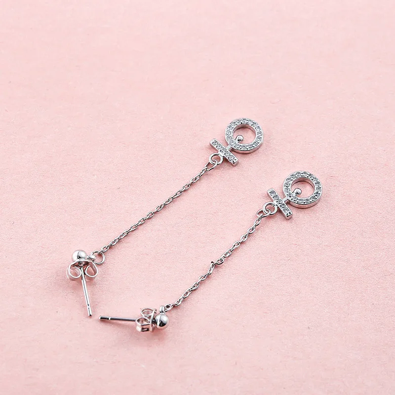 

10K Rose Gold Diamonds Earrings Women Anniversary Fine Trendy Romantic Jewelry Round Christmas Party Gold Luxury Earrings Women