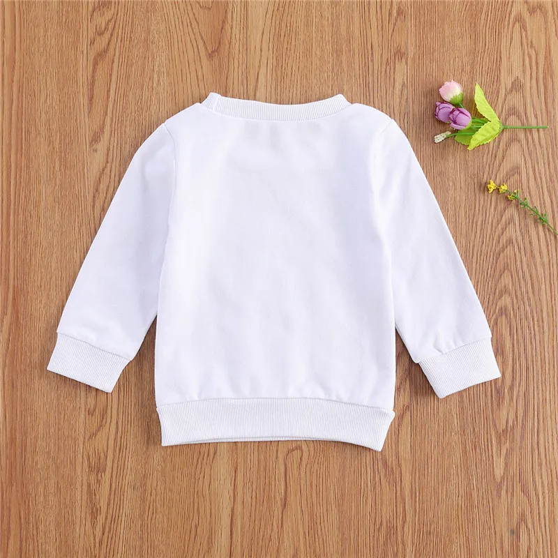 Spring Autumn Baby Girls Sweatshirt Tops Hot Letter Print Long Sleeve Pullover Sweatshirt Outfits Fashion Baby Boy Hoodies 0-3Y