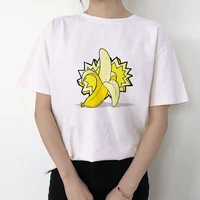 funny t shirt banana printed women short sleeve harajuku ulzzang tumblr t shirt fashion fruit style cute tops graphic tee