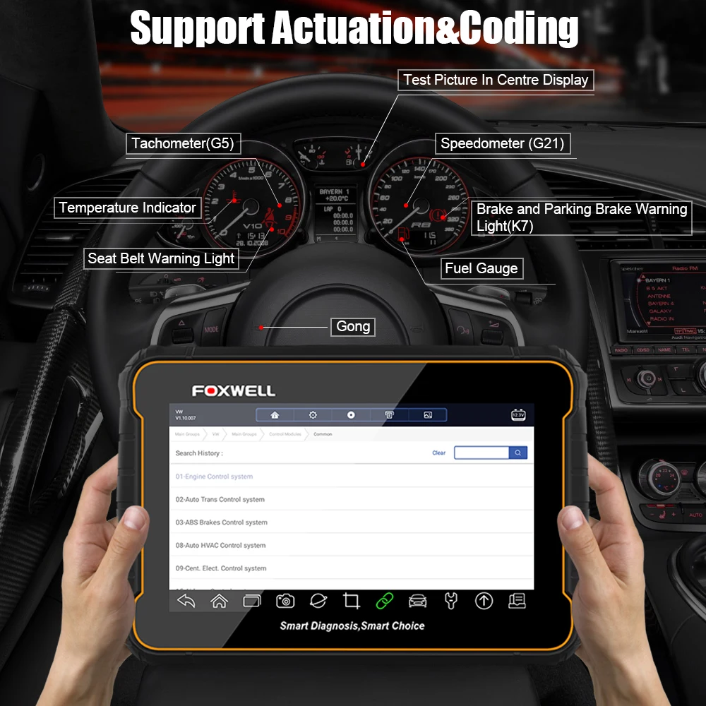 Диагностический инструмент Foxwell GT60 Plus для диагностики автомобиля инжектор SAS EPB DPF