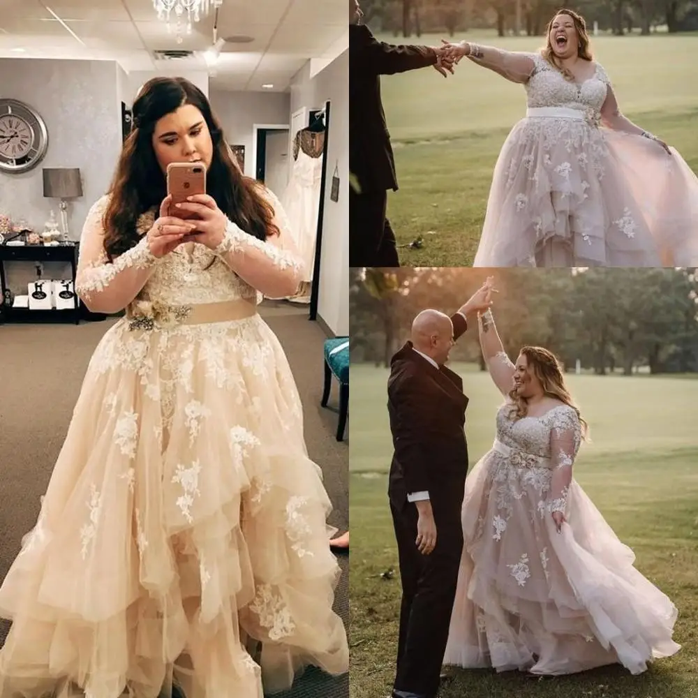 Женское платье с длинным рукавом кружевной пояс цвета шампанского цветочной