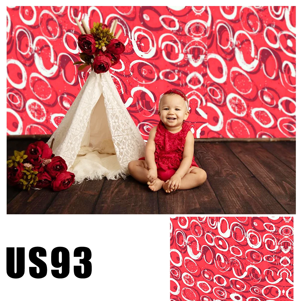 HUAYI красный граффити фон для фотосъемки новорожденного ребенка душ фото фон индивидуальный фон для фотографий US93