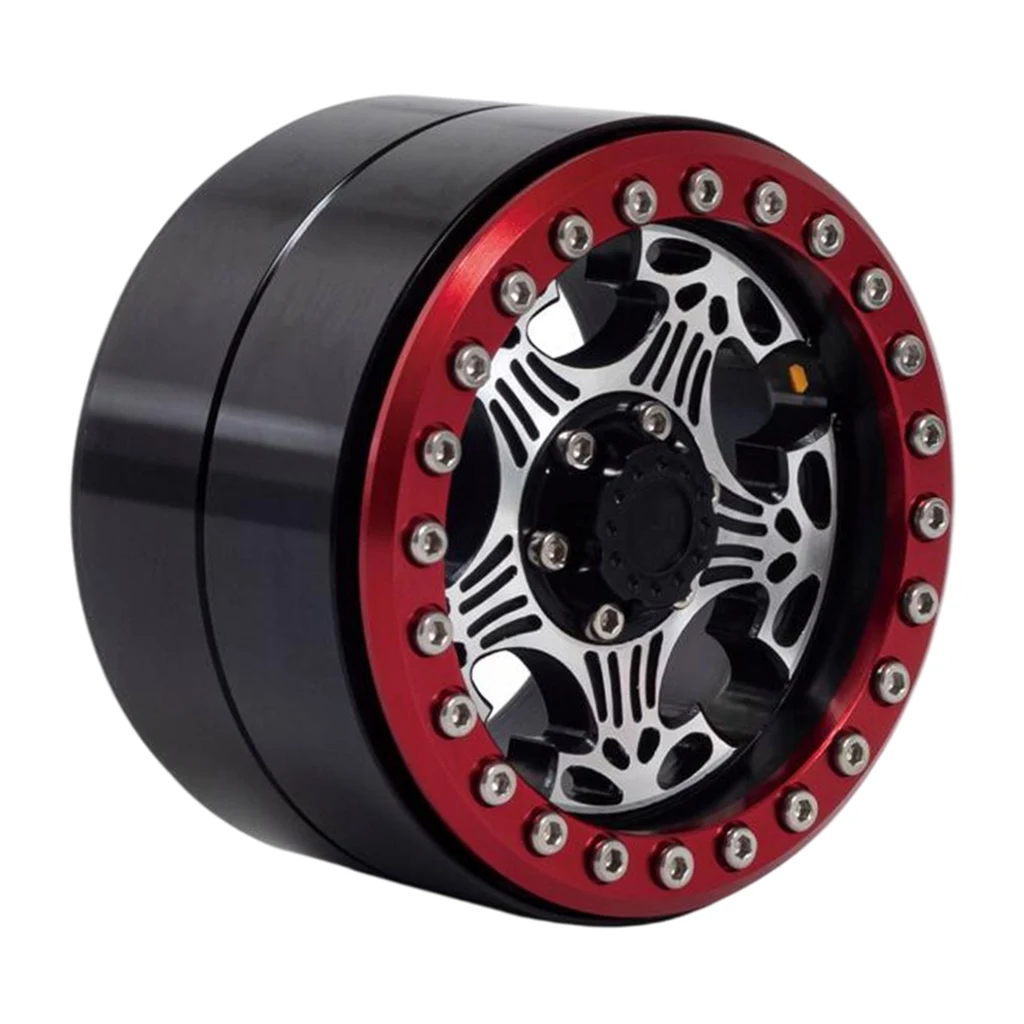 

Metal Alloy 1/10 RC Rock Crawler 2.2" Wheel BEADLOCK Rim for 1:10 Scale RC Crawler Car